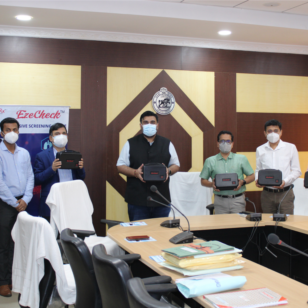Revolutionary 5 In 1 Non-Invasive Screening Device -  EzeCheck deployed in Jajpur, Odisha